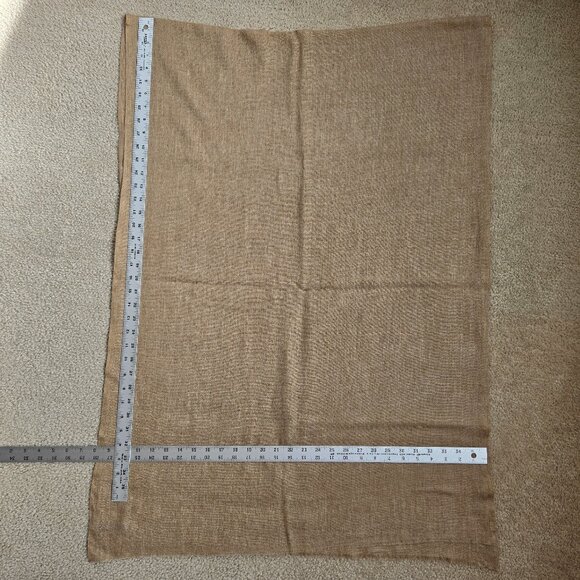 Accessories - Cashmere Wrap/Scarf Large Woven Lightweight Tan